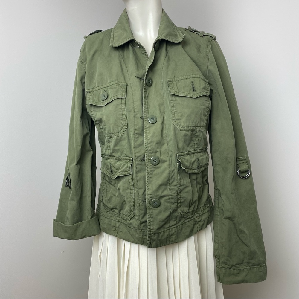 Lucky Brand Army Green Utility Jacket Size S